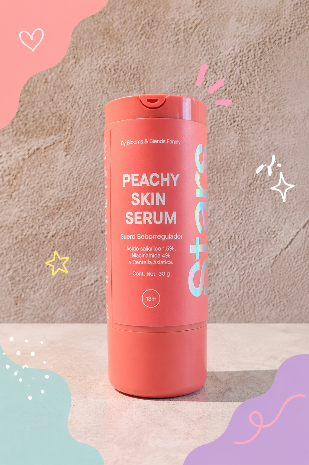 Peachy Skin Serum — suero seborregulador